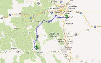 Colorado Springs to Salida