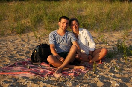 Beach Sunrise Couple