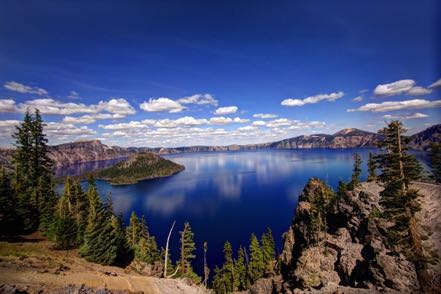 Crater Lake in Afternoon Light
