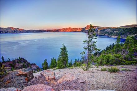 Crater Lake in Early Light