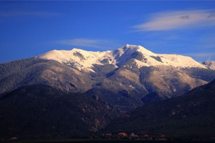 Snowy Taos Morning