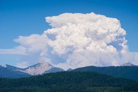 Smoke Viewed from Hungry Horse Dam