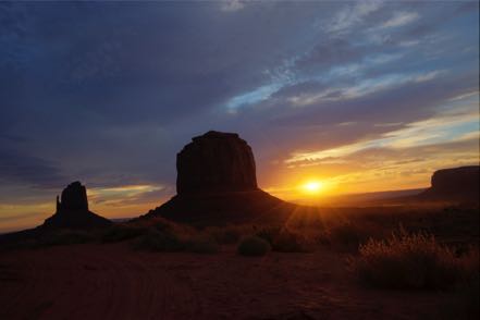 Almost Monument Valley Sunrise