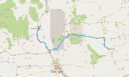 Carlsbad, NM to Elephant Butte