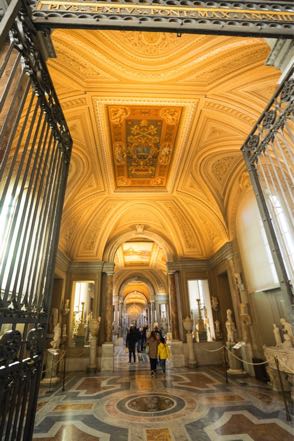 Entering the Vatican Museum