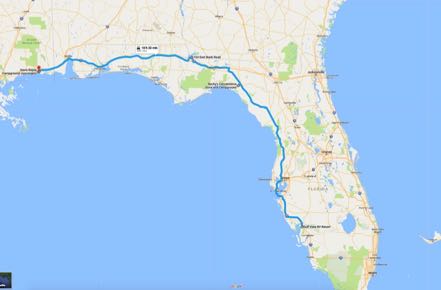 Punta Gorda to Ocean Springs