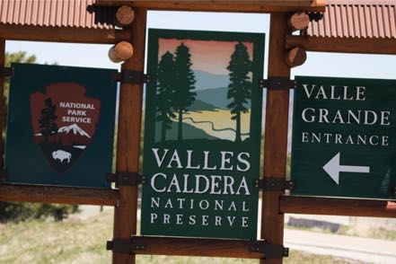 Valles Caldera Sign