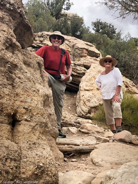 Jan and Alex Hiking